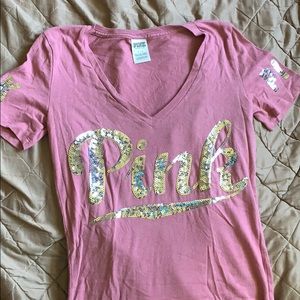 VS pink sequin shirt